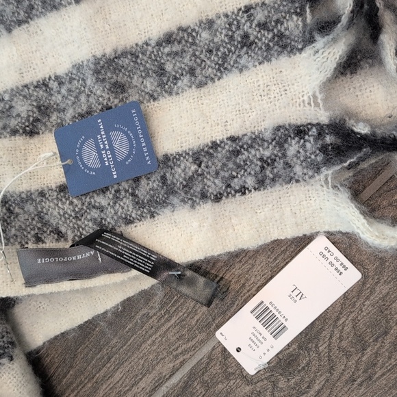 NWT Anthropologie Brushed Woven Scarf: Vertical Stripe Edition - Picture 3 of 5